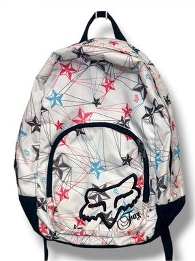 Fox Racing Backpack with SRH Stars design Moto Bookbag Vintage Y2K
